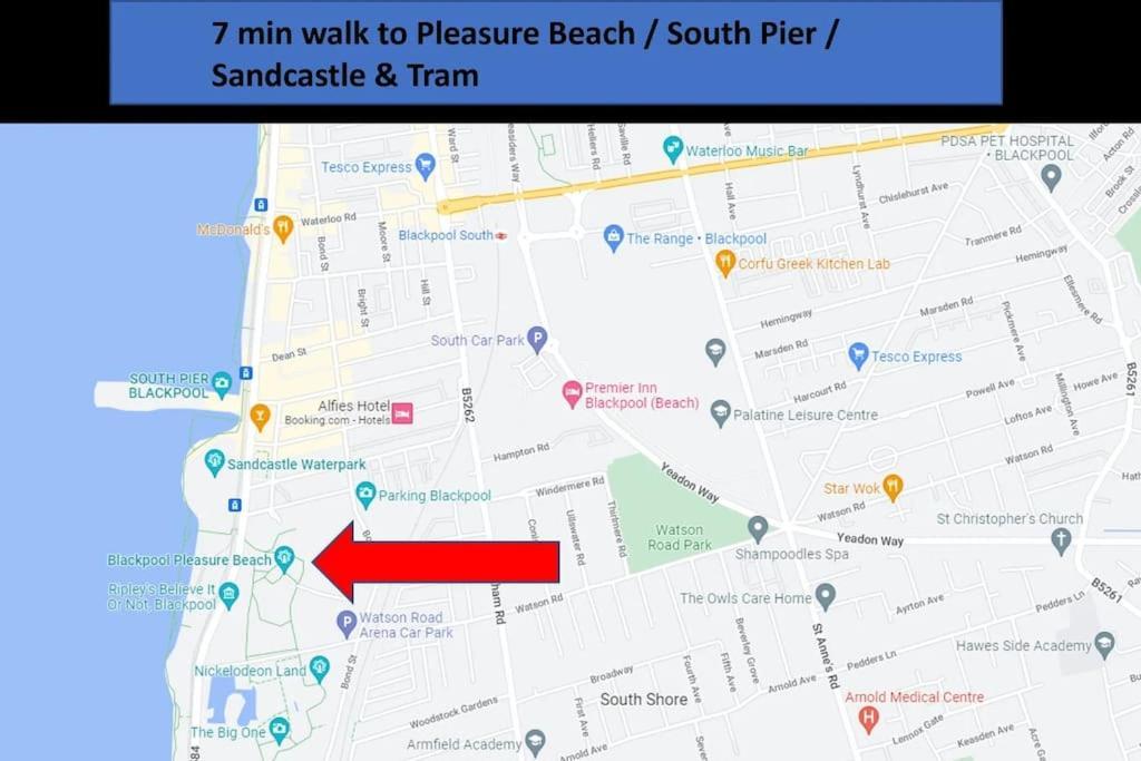 Apartment Hidden Gem W/ Parking Short Walk To Pleasure Blackpool