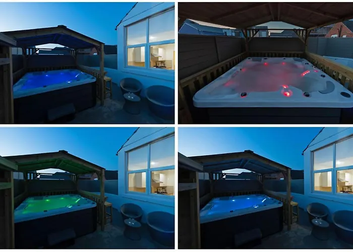Hot Tub Jacuzzi On Private Terrace Free Gated Parking Sleeps 8