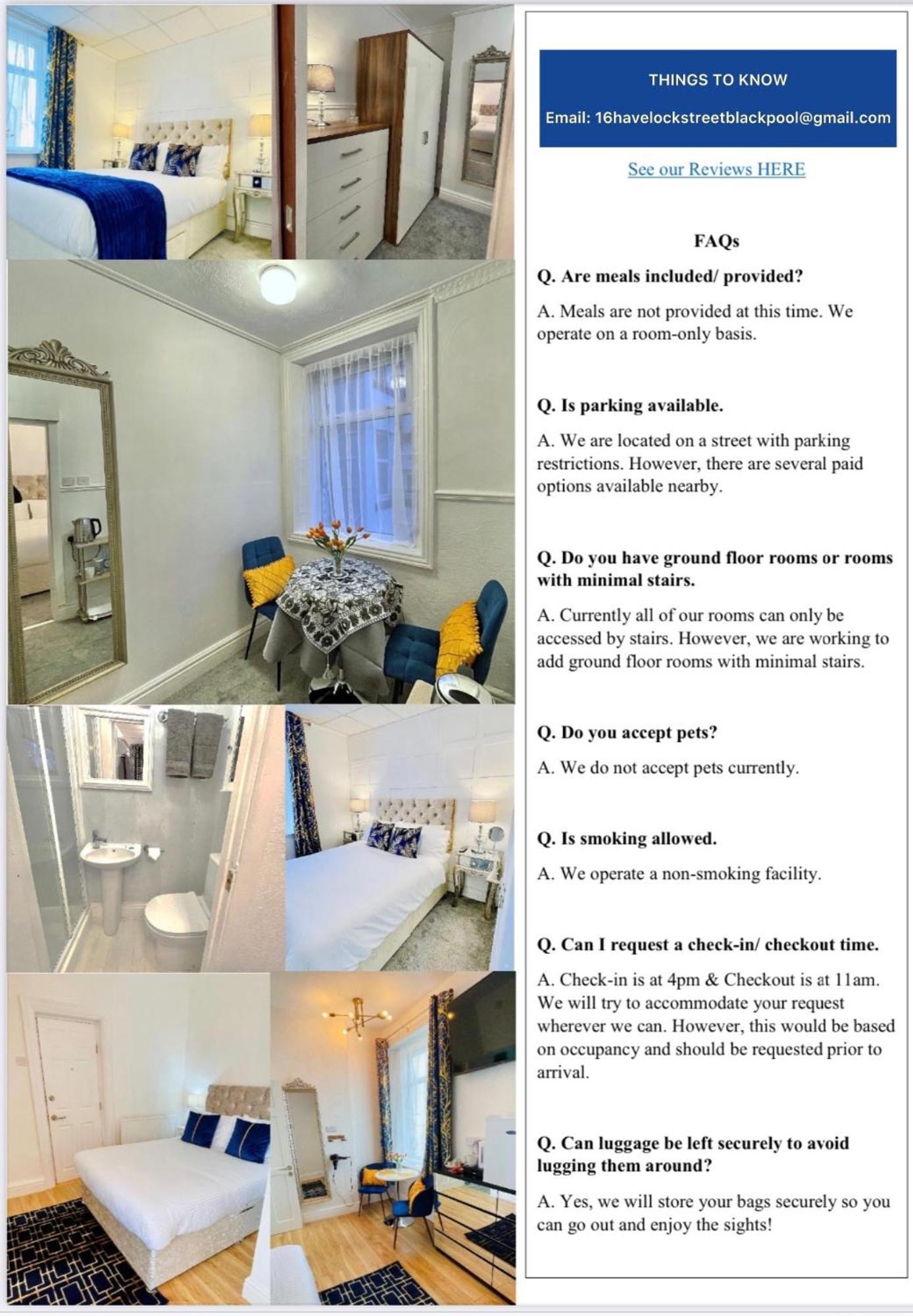 Double With Private Bathroom 16 Havelock Street - 6 Blackpool